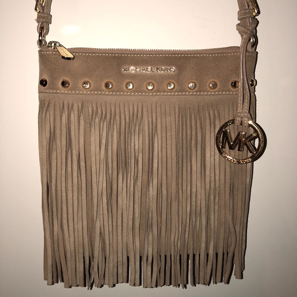 MICHAEL Michael Kors Billy Fringe Suede Crossbody